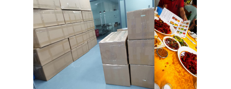 hjc黄金城CNC加工大项目第一阶段完成，小龙虾安排上！